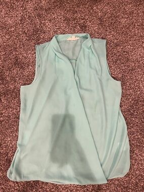 2 for $15 Sleeveless Mint Wrap Blouse